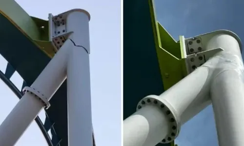 
          Imagem ilustrativa da imagem VÍDEO | Pilar de montanha-russa de aço mais alta do mundo racha nos EUA
          