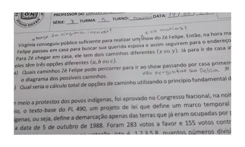 
          Imagem ilustrativa da imagem Zé Felipe e Virginia viram questão de prova em escola
          