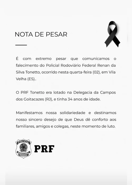Imagem ilustrativa da imagem Policial Rodoviário Federal morre enquanto jogava futebol no ES
