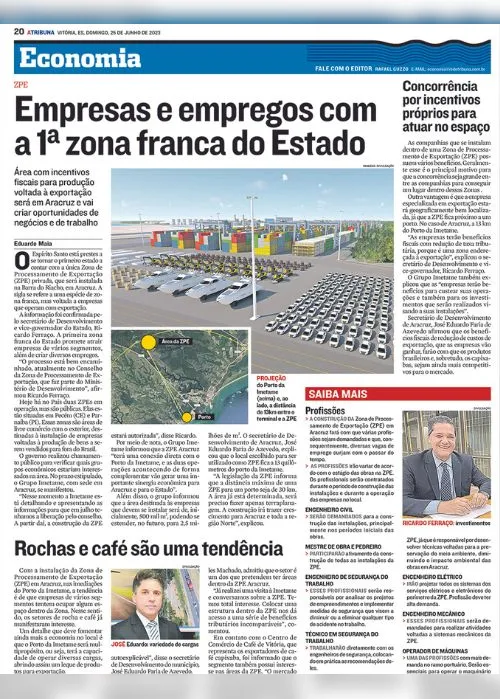 Imagem ilustrativa da imagem Zona Franca vai abrir empresas e novas indústrias no Espírito Santo