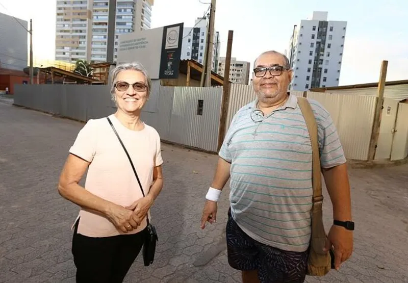 Wanda Maria Malias e Luis Carvalho estão na expectativa para o novo centro de convivência em Jardim Camburi