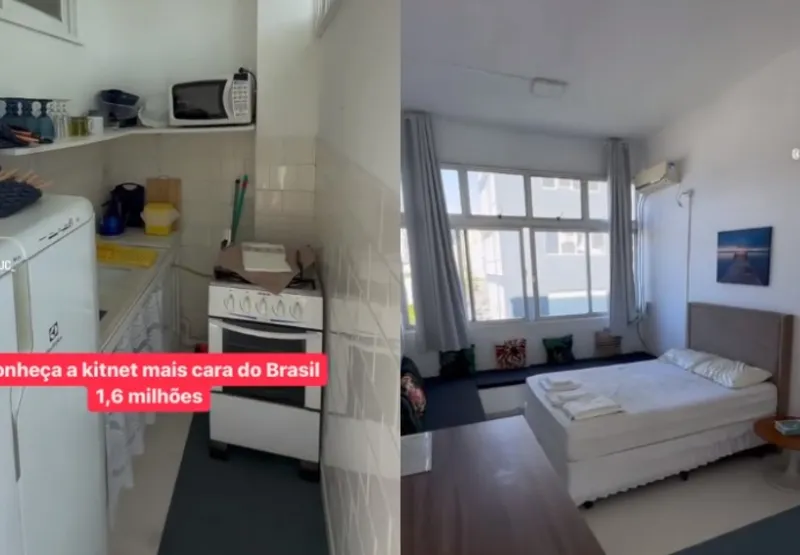 O apartamento pode ser alugado na plataforma de aluguéis temporários Airbnb por R$ 100 a diária