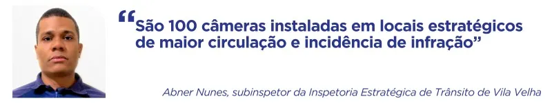 Imagem ilustrativa da imagem 14.866 multas com 100 câmeras espalhadas por Vila Velha