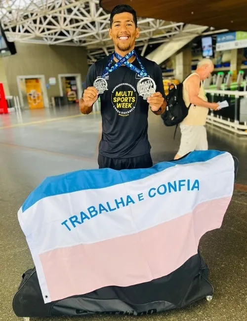 Imagem ilustrativa da imagem Capixaba se sagra vice-campeão brasileiro de triatlo e conquista vaga para Mundial