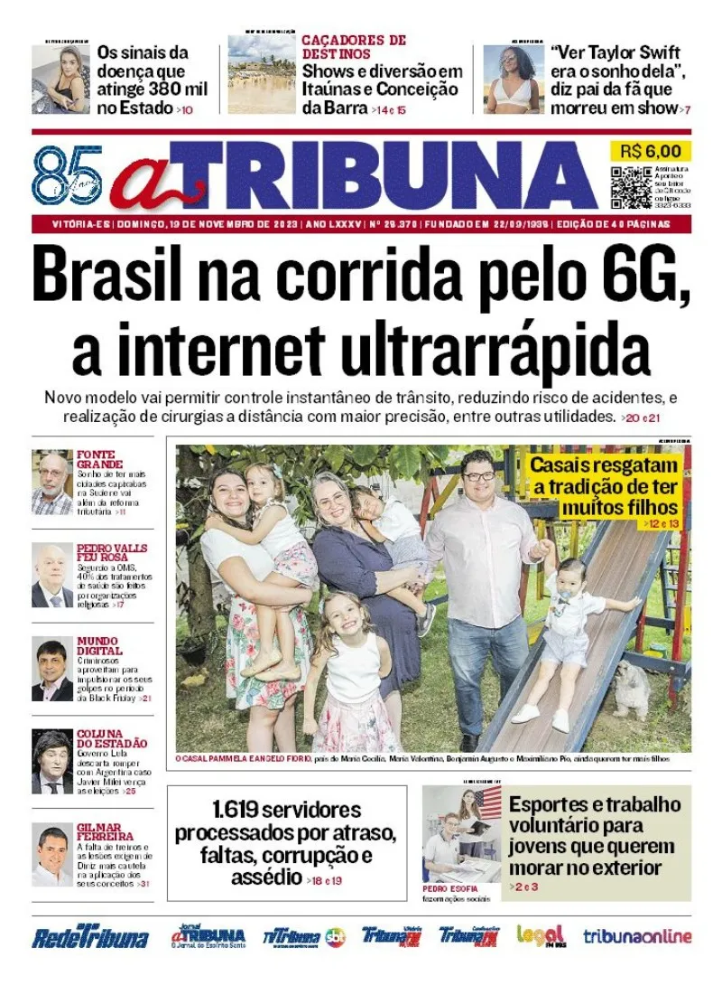 Imagem ilustrativa da imagem Confira os destaques do jornal A Tribuna deste domingo