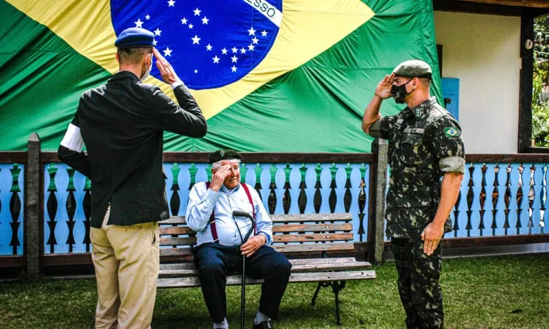 Imagem ilustrativa da imagem Morre aos 103 anos, o pracinha Ambrósio Falqueto, que serviu o Brasil na 2ª Guerra