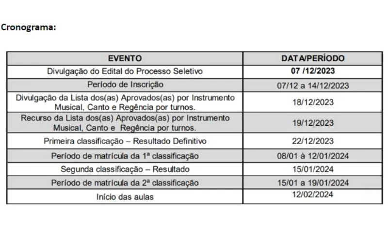 Imagem ilustrativa da imagem Secretaria de Educação e Esportes abre inscrições para Curso de Formação em música