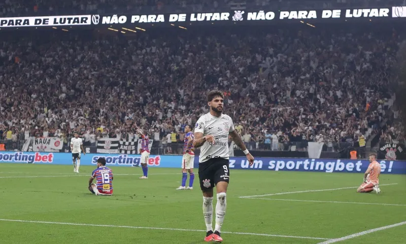 Imagem ilustrativa da imagem Corinthians e Fortaleza empatam 1º duelo da semifinal da Sul-Americana