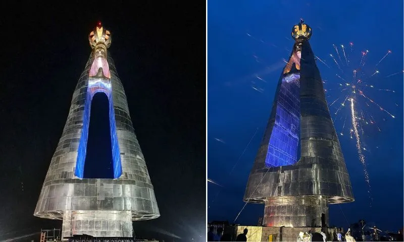 Imagem ilustrativa da imagem Estátua de Nossa Senhora Aparecida maior que o Cristo Redentor é inaugurada em SP