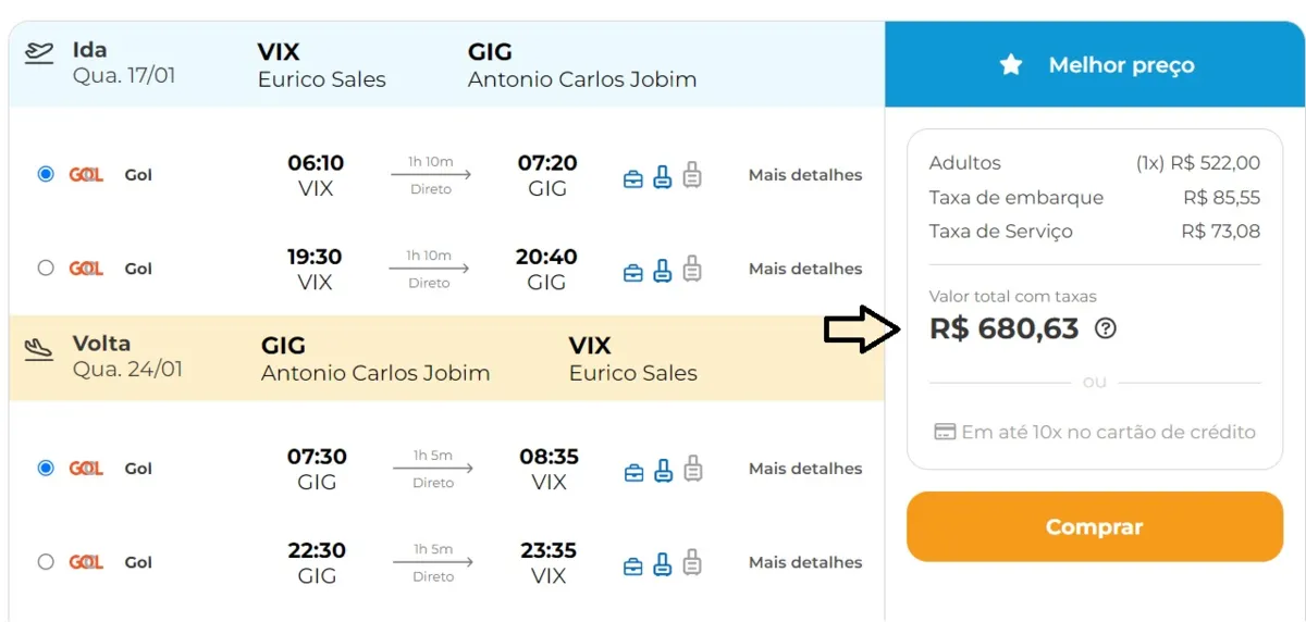 Imagem ilustrativa da imagem Gol e Latam iniciam a venda dos voos diretos de Vitória para o Galeão