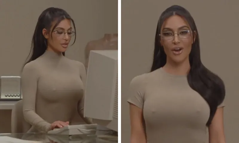 Imagem ilustrativa da imagem Kim Kardashian lança sutiã com mamilos enrijecidos embutidos