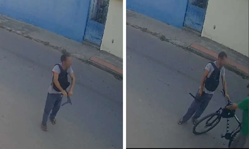 Imagem ilustrativa da imagem Ladrão utiliza submetralhadora para ameaçar ciclista e roubar bicicleta na Serra