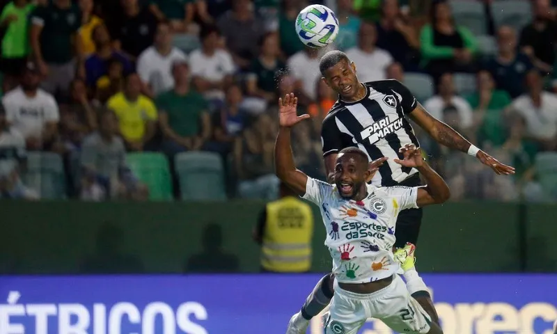 Imagem ilustrativa da imagem Líder Botafogo tenta retomar caminho das vitórias no Brasileiro contra o Goiás