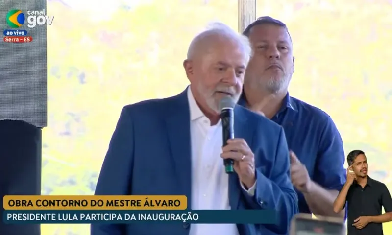 Imagem ilustrativa da imagem Novo Contorno do Mestre Álvaro: veja como foi a visita do Presidente Lula ao ES