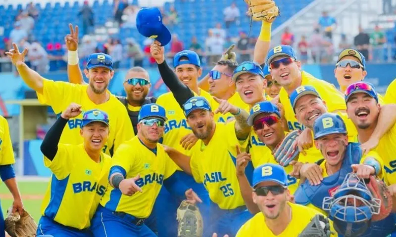 Imagem ilustrativa da imagem Pan-Americano: Brasil bate Panamá e encaminha vaga à final do beisebol