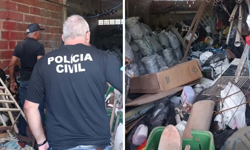 Imagem ilustrativa da imagem Polícia Civil fiscaliza locais suspeitos de receptar fios de cobre na Serra