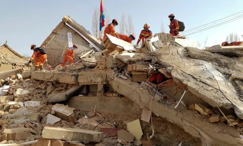 Imagem ilustrativa da imagem Terremoto de magnitude 6,2 na China é o mais mortal no país em 9 anos