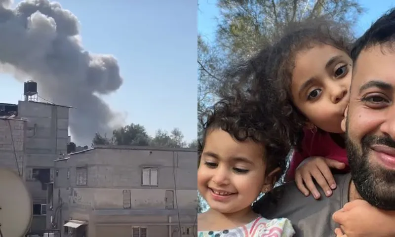 Imagem ilustrativa da imagem VÍDEO | Bombardeio atinge cidade em Gaza onde estão brasileiros