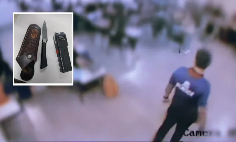 Imagem ilustrativa da imagem VÍDEO | Pai de aluna se passa por professor e invade sala de aula com faca