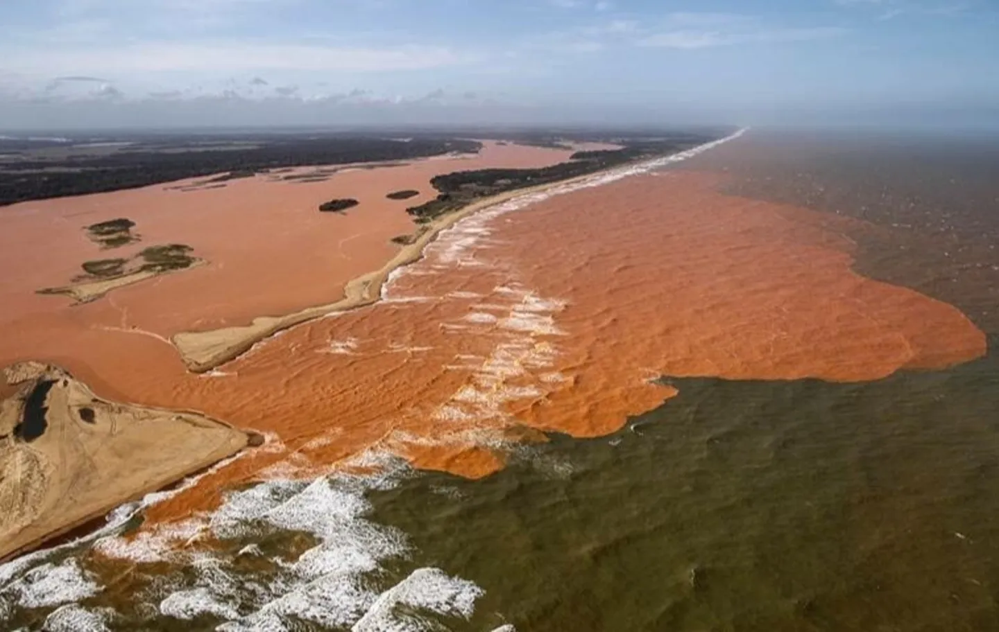 The mud from Samarco reached the Doce River and ended up in the Sea of ​​Regencia, after a dam collapsed in the Marianas