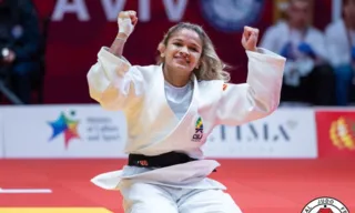 Imagem ilustrativa da imagem Judoca Larissa Pimenta é tetracampeã pan-americana