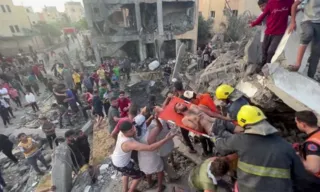 Imagem ilustrativa da imagem Netanyahu fala após bombardeio e morte de 500 pessoas em hospital