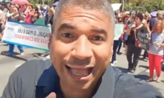 Imagem ilustrativa da imagem Protesto reivindica pagamento de parcelas em aberto do piso