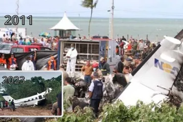 Imagem ilustrativa da imagem Acidente aéreo no Amazonas se equipara ao de Pernambuco em 2011
