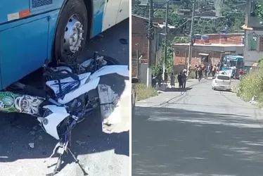 Imagem ilustrativa da imagem Acidente entre moto e ônibus do Transcol mata homem em Cariacica
