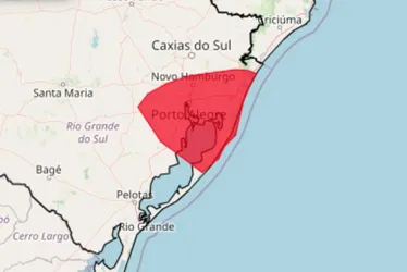 Imagem ilustrativa da imagem Após chuvas recordes em Porto Alegre, RS entra em duplo alerta devido a ciclone