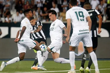 Imagem ilustrativa da imagem Botafogo empata com o Goiás e mantém jejum no Brasileirão