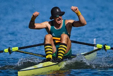 Imagem ilustrativa da imagem Brasil conquista ouro no remo depois de 36 anos de jejum no Pan