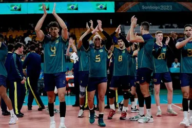 Imagem ilustrativa da imagem Brasil vence Cuba e avança direto às semifinais do vôlei masculino no Pan