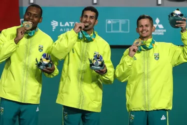 Imagem ilustrativa da imagem Brasil vence o Chile e conquista 1º ouro do taekwondo no Pan 2023