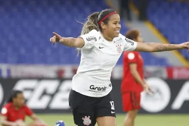 Imagem ilustrativa da imagem Corinthians deslancha no fim, goleia e vai à semi da Libertadores feminina