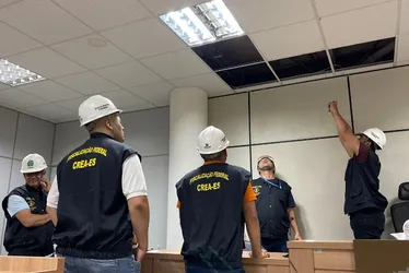 Imagem ilustrativa da imagem Crea-ES faz vistoria e descarta risco de desabamento do Fórum de Vila Velha