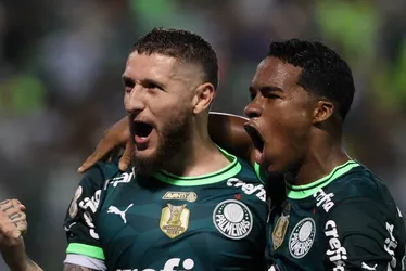 Imagem ilustrativa da imagem Endrick marca, Palmeiras faz 3 a 0 no Inter e dorme líder do Brasileiro