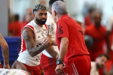 Imagem ilustrativa da imagem Gabigol fala com Tite pela primeira vez e deseja boas vindas ao técnico