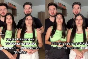 Imagem ilustrativa da imagem Gêmeas que namoram gêmeos mostram 'regras dos casais' e viralizam