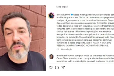Imagem ilustrativa da imagem Incêndio destrói fábrica da Cacau Show: CEO afirma "Vamos reconstruir com união"