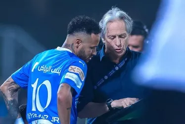 Imagem ilustrativa da imagem Jorge Jesus explica Neymar na reserva do Al-Hilal