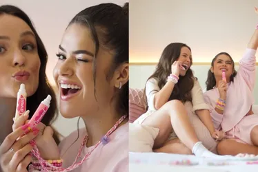Imagem ilustrativa da imagem Live com Larissa Manoela e Maísa vende R$ 40 mi em brilho labial em 20 minutos