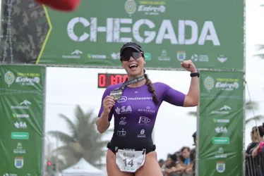 Imagem ilustrativa da imagem Marina Berti conquista o tri estadual após vitória no Triatlo do Exército