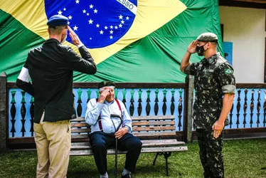 Imagem ilustrativa da imagem Morre aos 103 anos, o pracinha Ambrósio Falqueto, que serviu o Brasil na 2ª Guerra