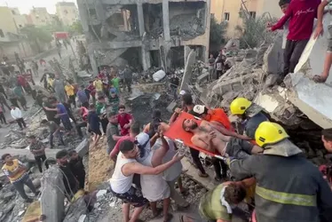 Imagem ilustrativa da imagem Netanyahu fala após bombardeio e morte de 500 pessoas em hospital