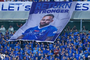 Imagem ilustrativa da imagem Neymar é homenageado por time e torcida em 1º jogo do Al-Hilal após lesão