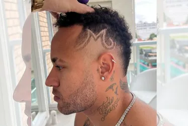 Imagem ilustrativa da imagem Neymar faz corte de cabelo em homenagem à filha. Veja como ficou