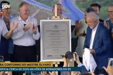 Imagem ilustrativa da imagem Novo Contorno do Mestre Álvaro: veja como foi a visita do Presidente Lula ao ES
