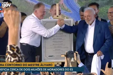 Imagem ilustrativa da imagem Novo Contorno do Mestre Álvaro: veja como foi a visita do Presidente Lula ao ES