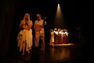 Imagem ilustrativa da imagem Orquestra com 16 cegos une música e teatro